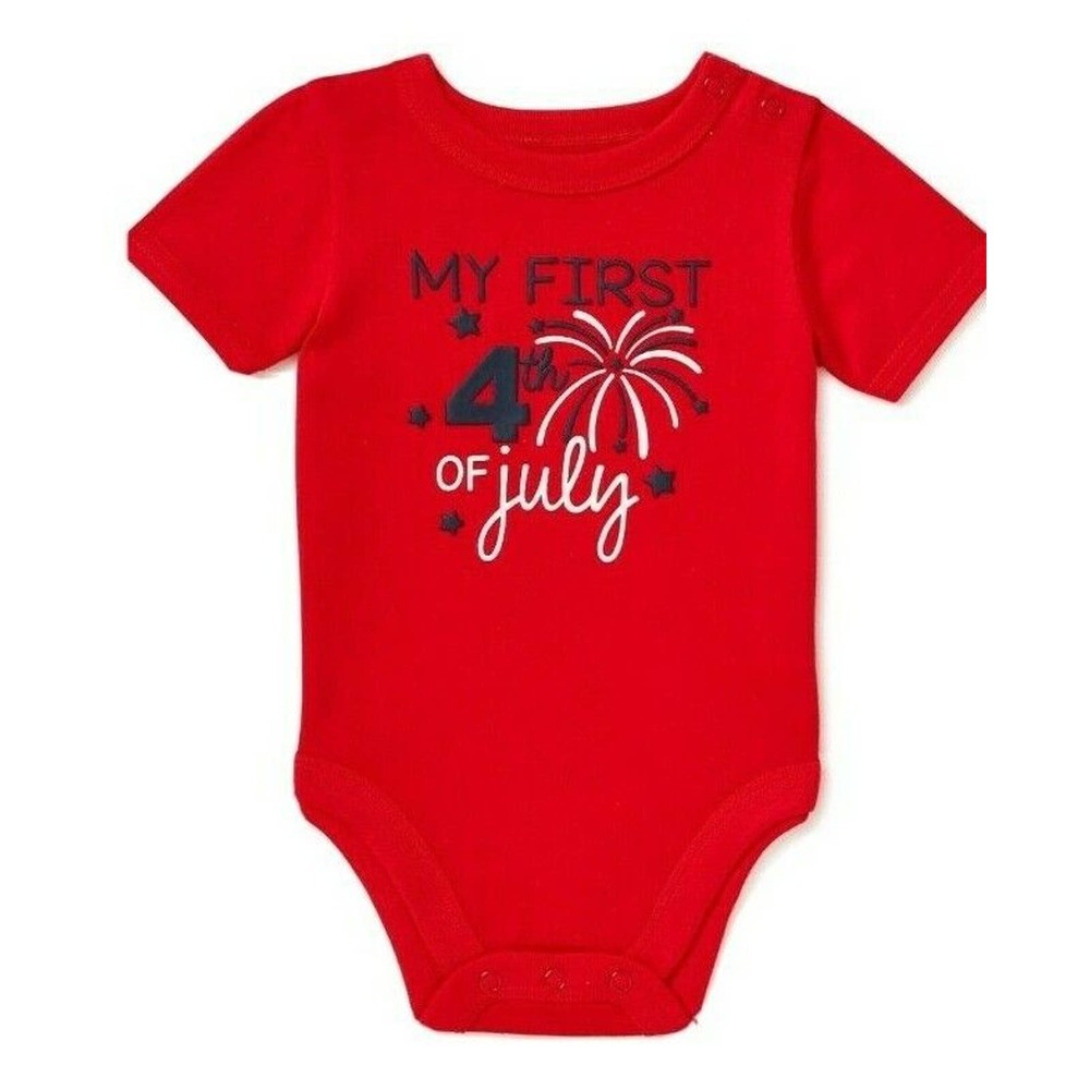 Way to Celebrate Baby Patriotic My First 4th of July Bodysuit 0 3 0-3 Months